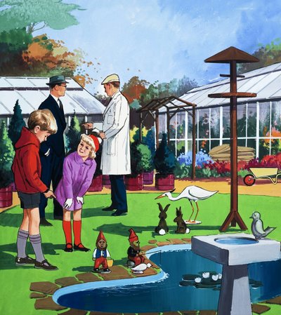 Im Gartencenter von English School