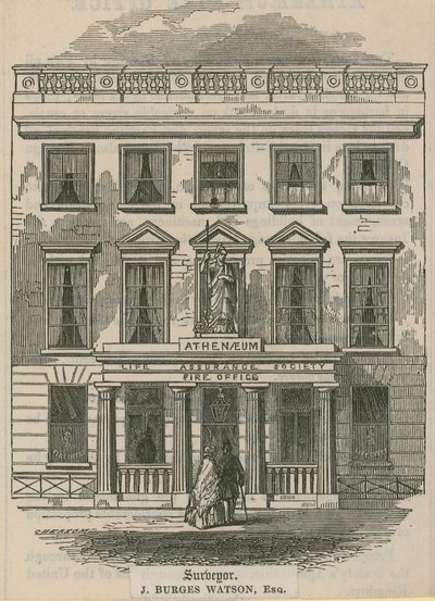 Athenaeum Life Assurance Society, Fire Office, London von English School