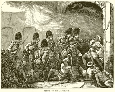 Angriff auf den Alumbagh von English School