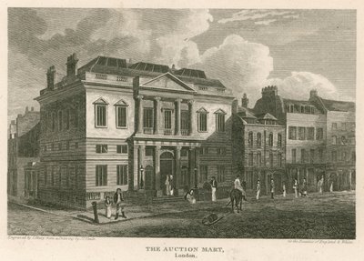Auktionshaus, St Bartholomews Lane, London von English School