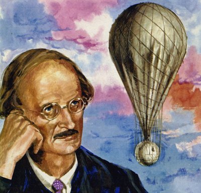 Auguste Piccard, ein Schweizer Wissenschaftler, stieg in einem Ballon auf über 53.000 Fuß von English School