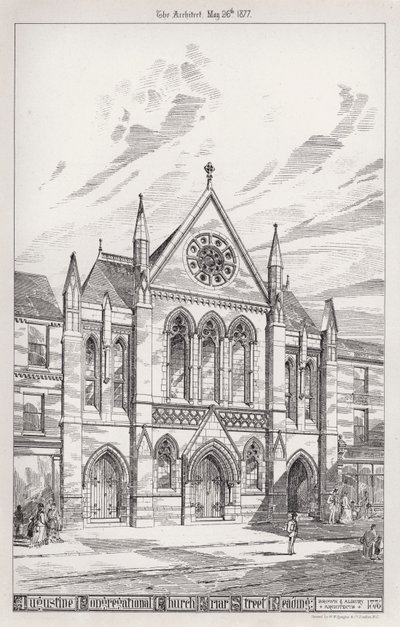 Augustiner Kongregational Kirche, Friar Street, Reading von English School