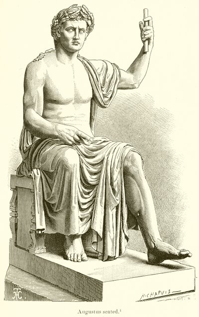 Sitzender Augustus von English School