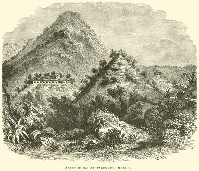 Aztekische Ruinen in Palenque, Mexiko von English School