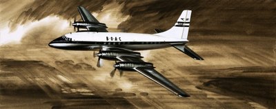BOACs Flüsternder Riese, die Bristol Britannia von English School