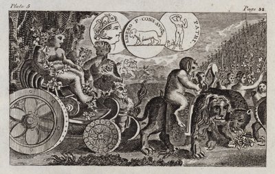 Bacchus (Gravur) von English School