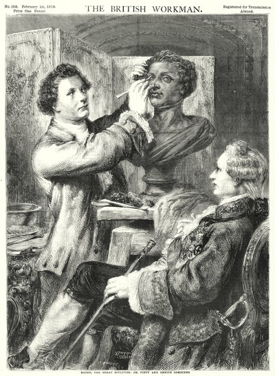 Bacon, der große Bildhauer; oder, Frömmigkeit und Genie vereint von English School