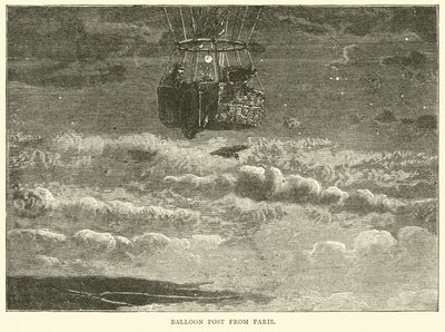 Ballonpost aus Paris, Oktober 1870 von English School