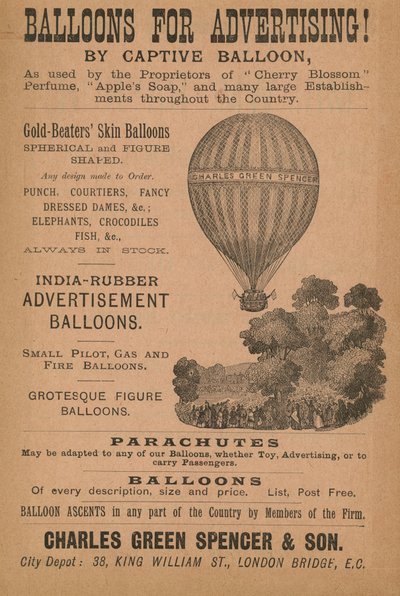 Werbeballons von English School