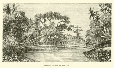 Bambusbrücke in Borneo von English School