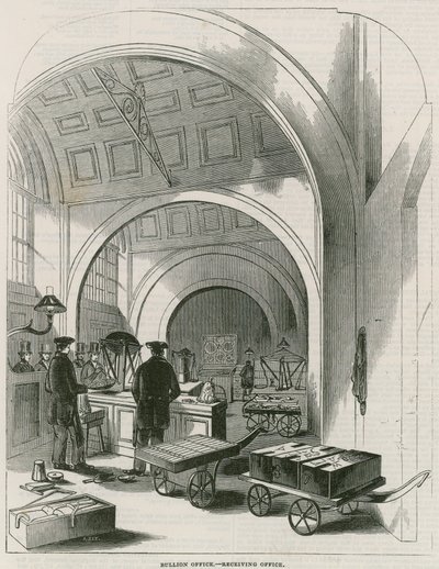 Bank of England, Bullion Office und Goldwägestube von English School