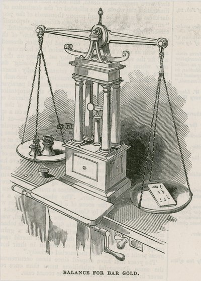 Bank of England, Bullion Office und Goldwägestube von English School