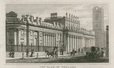 Bank of England, Sir John Soanes Südfront, 1823 von English School