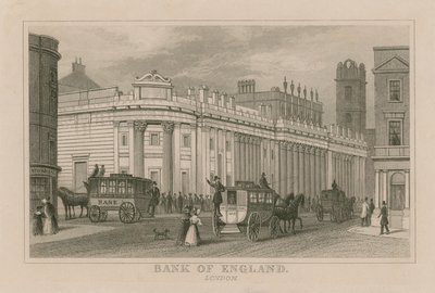 Bank of England, Sir John Soanes Südfront, 1823 von English School