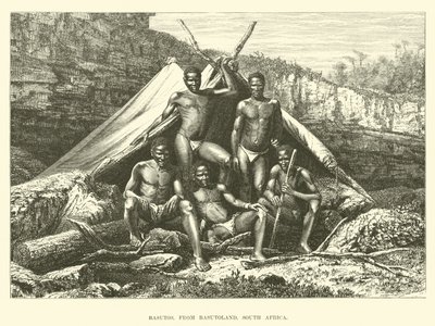 Basutos aus Basutoland, Südafrika von English School
