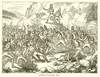 Schlacht von Busaco, 1810 von English School