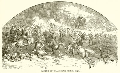 Schlacht von Chalgrove Field, 1643 von English School