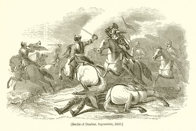 Schlacht von Dunbar, September 1650 von English School