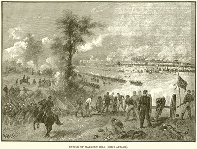 Schlacht von Malvern Hill (Lees Angriff) von English School