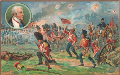 Schlacht von Waterloo, 18. Juni 1815 von English School