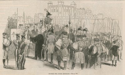 Die Grenzmarkierung des Towers von English School