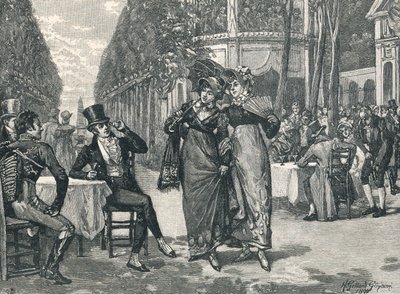 Beaus und Belles der Regency-Periode von English School