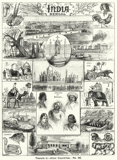 Bengalen, Indien von English School