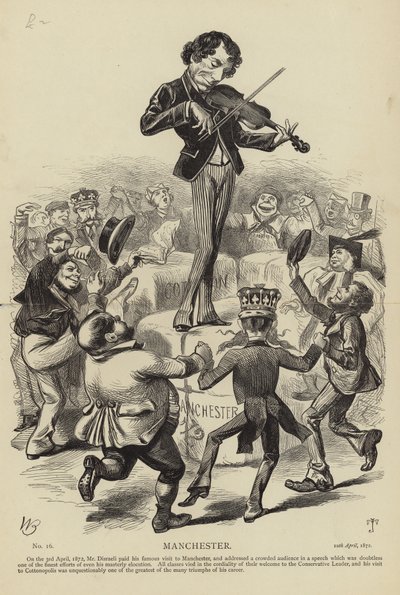 Benjamin Disraeli in Manchester von English School