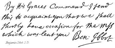 Benjamin Ibbot D.D. von English School