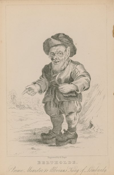Bertholde, Premierminister von Alboinus, König der Lombardei von English School