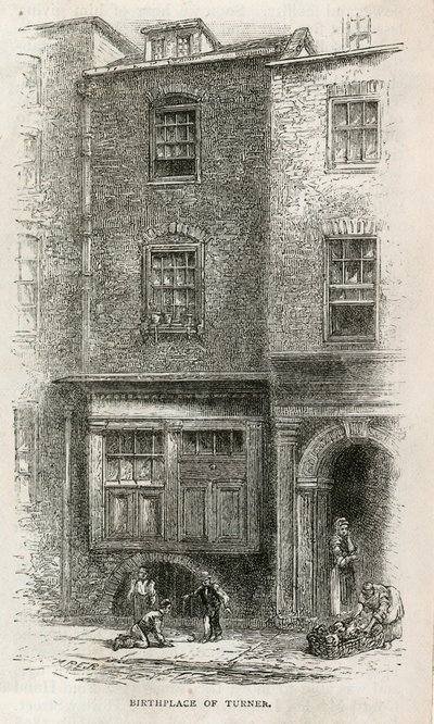 Geburtsort von J. M. W. Turner in Maiden Lane von English School