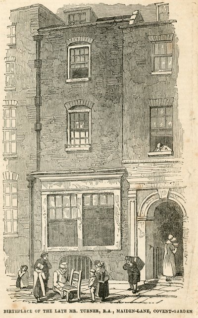 Geburtsort von J. M. W. Turner in Maiden Lane von English School