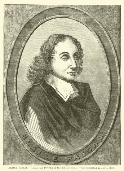Blaise Pascal (Gravur) von English School