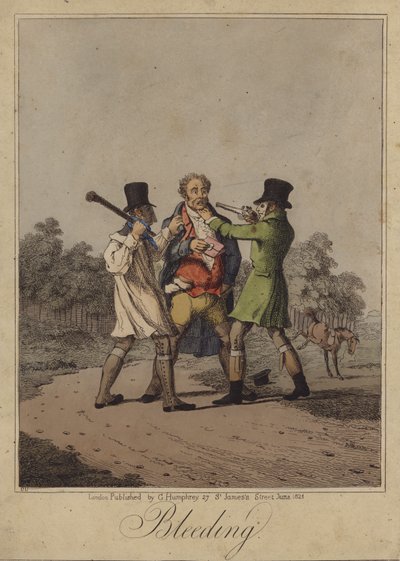 Blutung (Farbstich) von English School