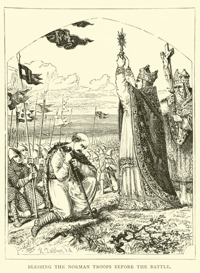 Segnung der normannischen Truppen vor der Schlacht von English School