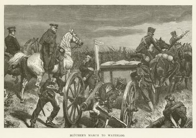 Blüchers Marsch nach Waterloo von English School
