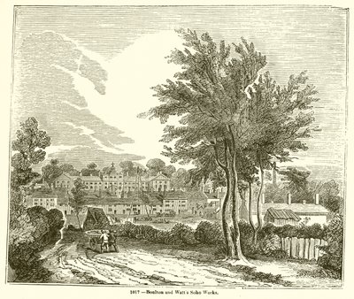 Boulton und Watts Soho-Werke von English School