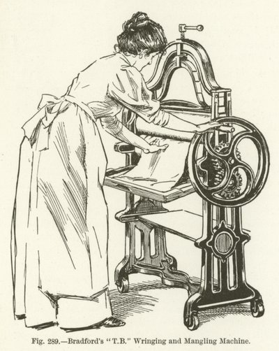 Bradfords T B Wring- und Manglmaschine von English School