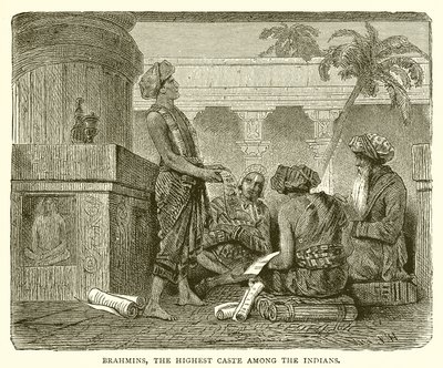 Brahmanen, die höchste Kaste unter den Indern von English School