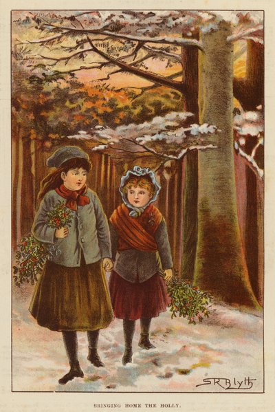 Das Heimbringen des Stechpalmenzweigs von English School