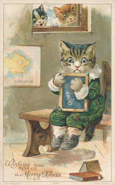 Britische Weihnachtskarte von English School
