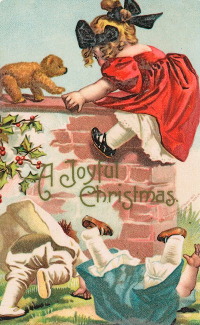 Britische Weihnachtskarte von English School