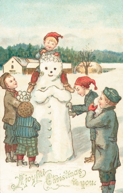 Britische Weihnachtskarte von English School