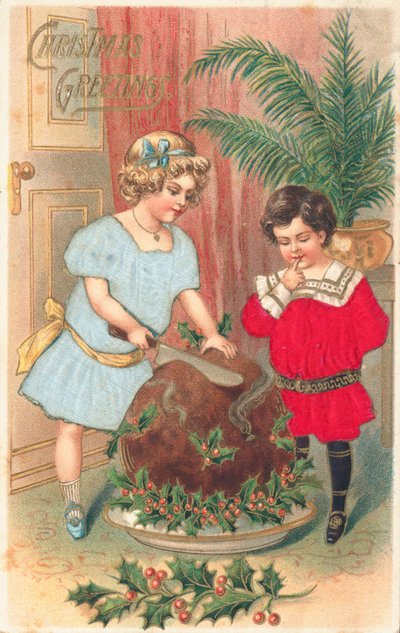 Britische Weihnachtskarte von English School
