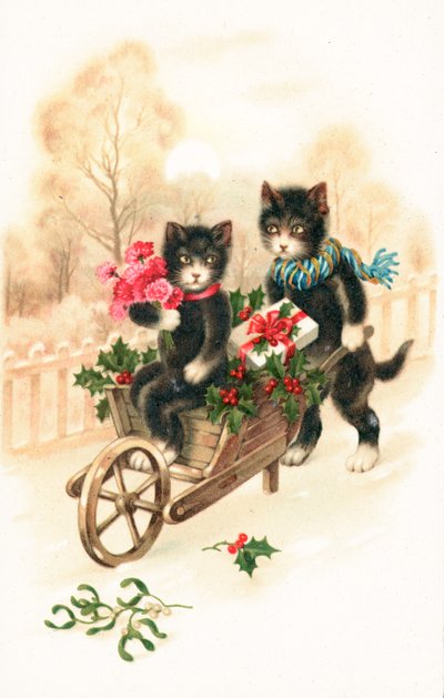 Britische Weihnachtskarte von English School