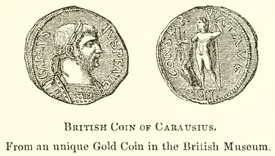 Britische Münze von Carausius von English School