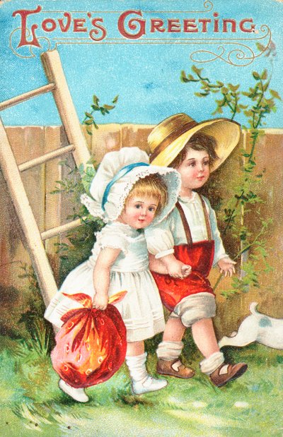 Britische Valentinskarte von English School