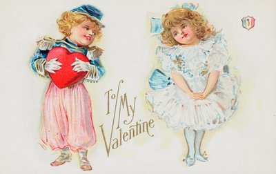Britische Valentinskarte von English School