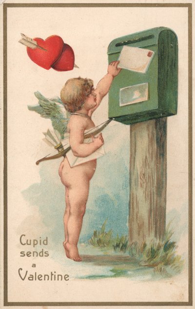 Britische Valentinskarte von English School
