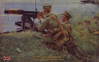 Britisches Maschinengewehr, Erster Weltkrieg von English School